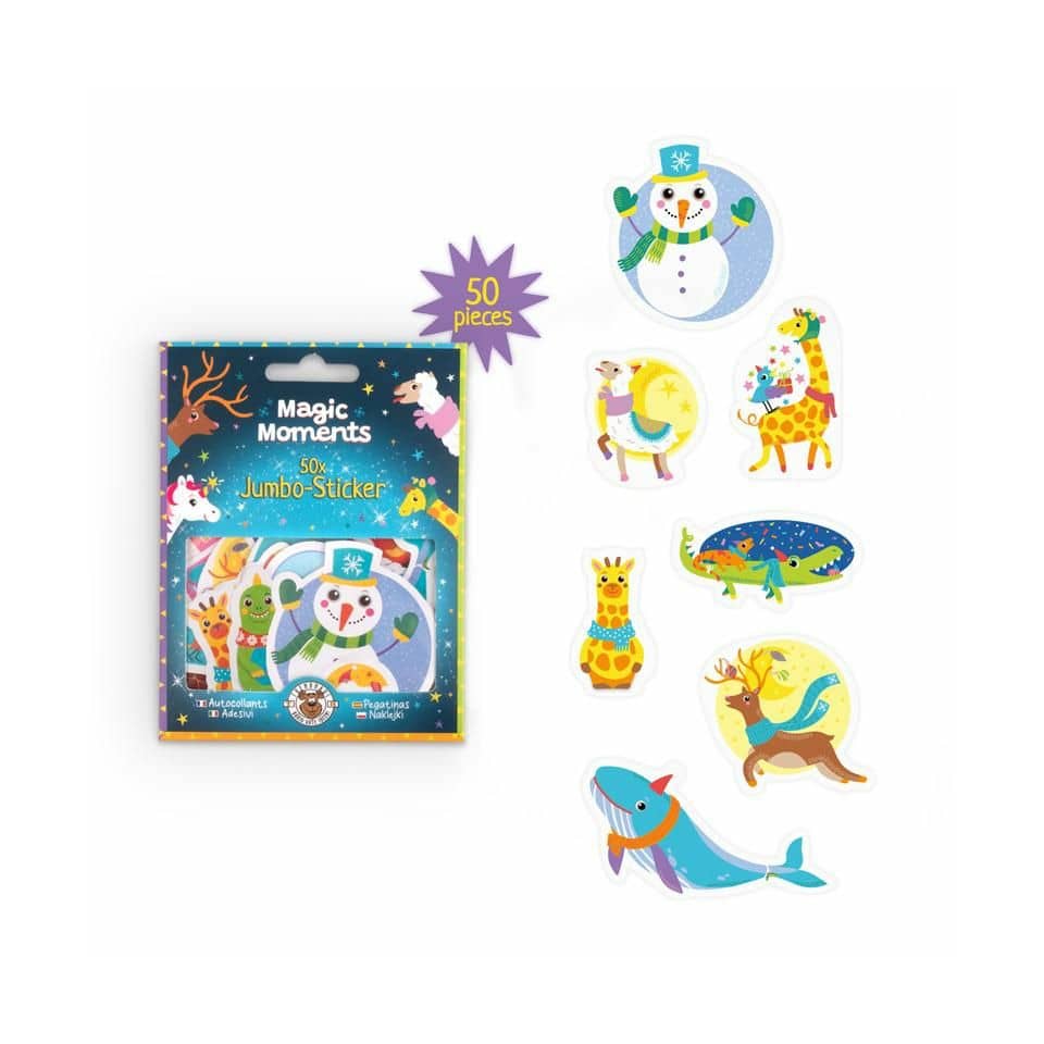 Weihnachtssticker Jumbo Magic Moments, 50-teilig TRENDHAUS 963130 TRENDHAUS 963130 50-tlg Winter Story