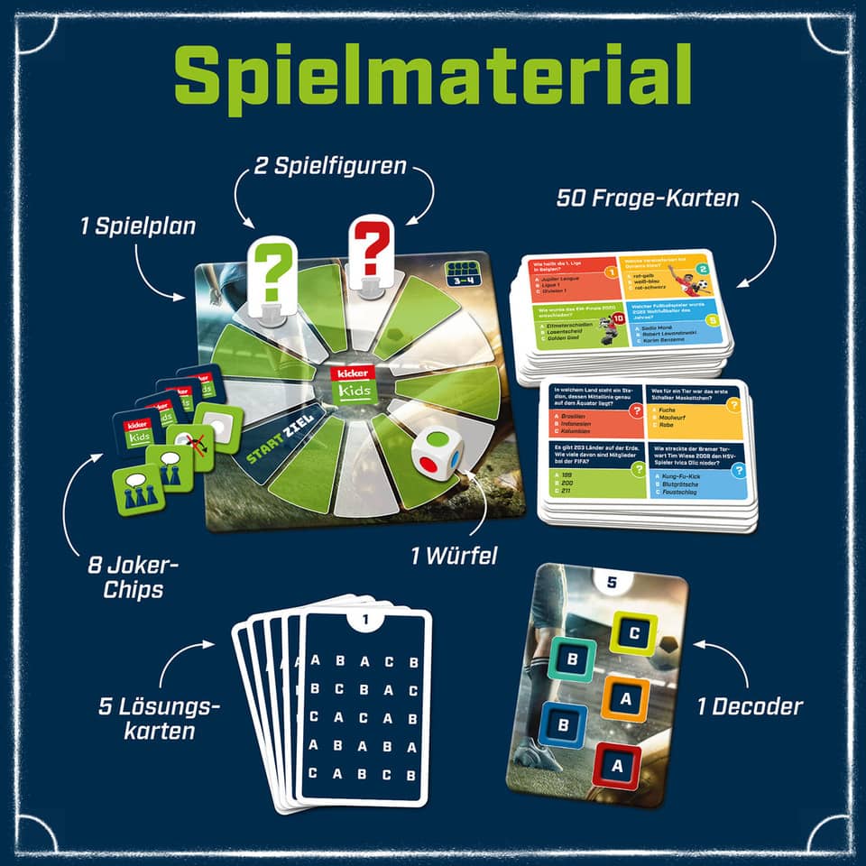 Spiel Kicker Kids Fußball-Quiz KOSMOS 684327