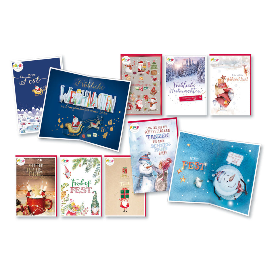 Weihnachtskarte Pop up, sortiert EULZER 22-2801 EULZER 22-2801   Bild