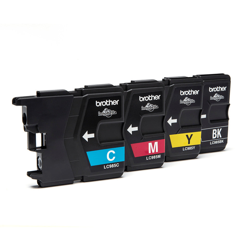 Inkjetpatrone LC-985, 4 Stück, sw/c/m/y BROTHER LC985VALBP