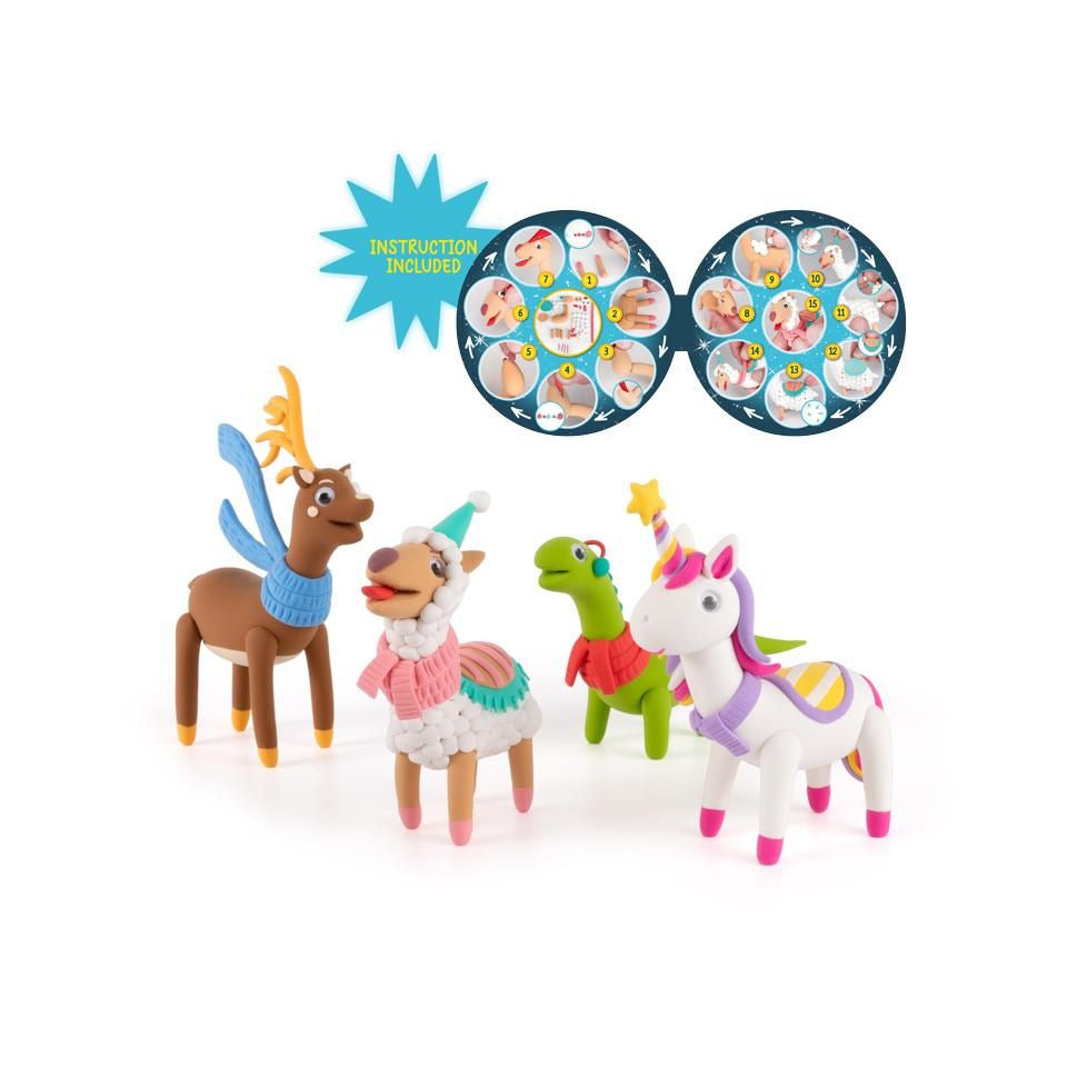 Weihnachts-Bastelset Knete Magic Moments, sortiert TRENDHAUS 963529 TRENDHAUS 963529  Winter Story