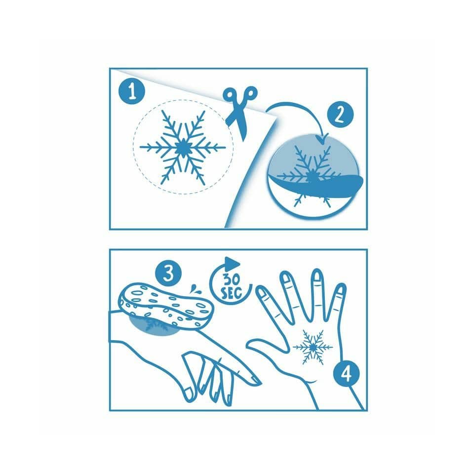 Weihnachtstattoo Glitzer Magic Moments, 20 Stück TRENDHAUS 963055 TRENDHAUS 963055 20ST Winter Story