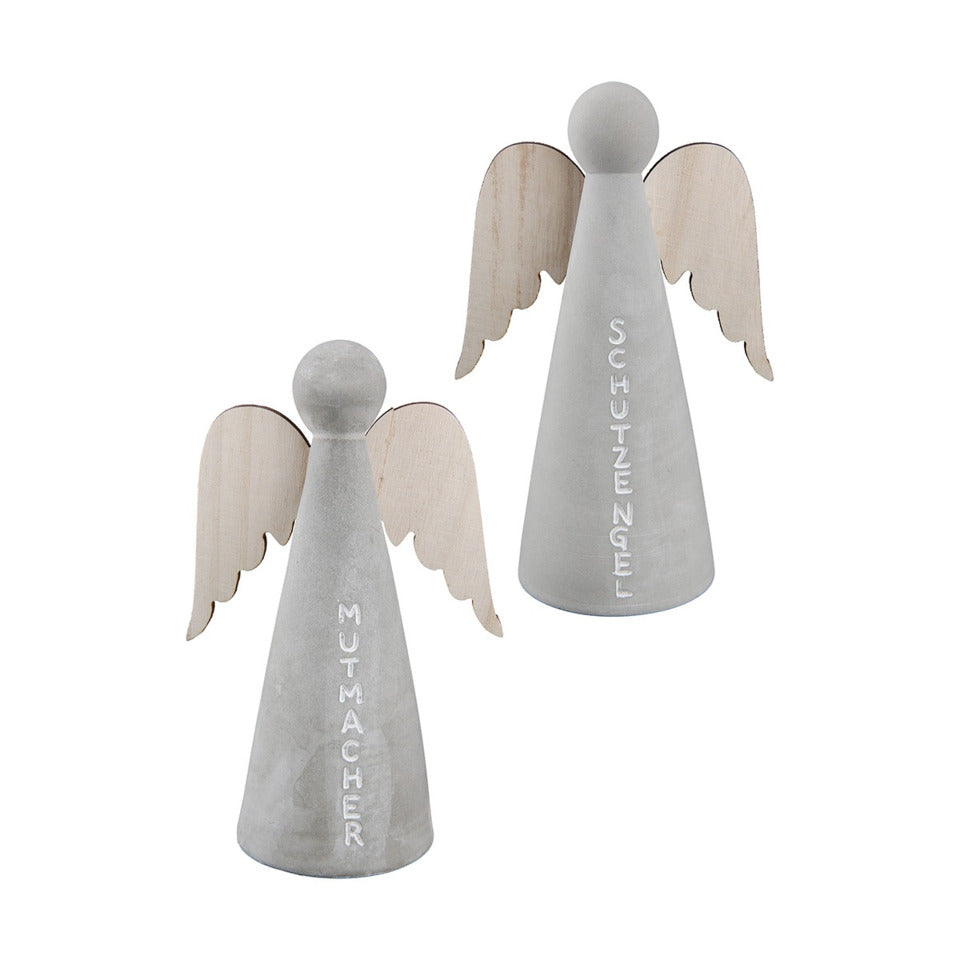 Weihnachtsengel, 9x14x5,5cm, Betonoptik, sortiert GILDE HANDWERK 56008 GILDE 56008 9x14x5,5cm Betonoptik