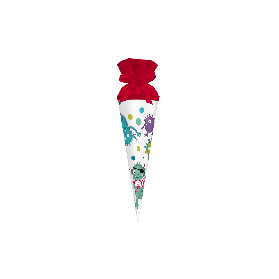 Schultüte Monster, 35cm, Filzverschluss GOLDBUCH 93 130 GOLDBUCH 93 130  Filzverschl.