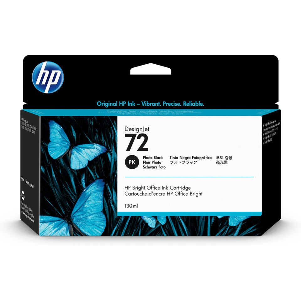 Inkjetpatrone Vivera Nr. 72, 130 ml, Foto-schwarz HP C9370A HP C9370A 130ml Vivera