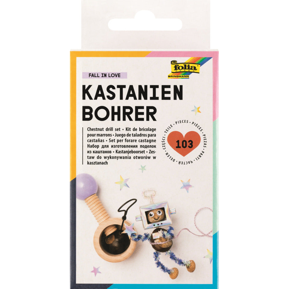 Kastanienbohrer Set, 14 x 7 x 7 cm FOLIA 23007 FOLIA 23007 14x7x7cm