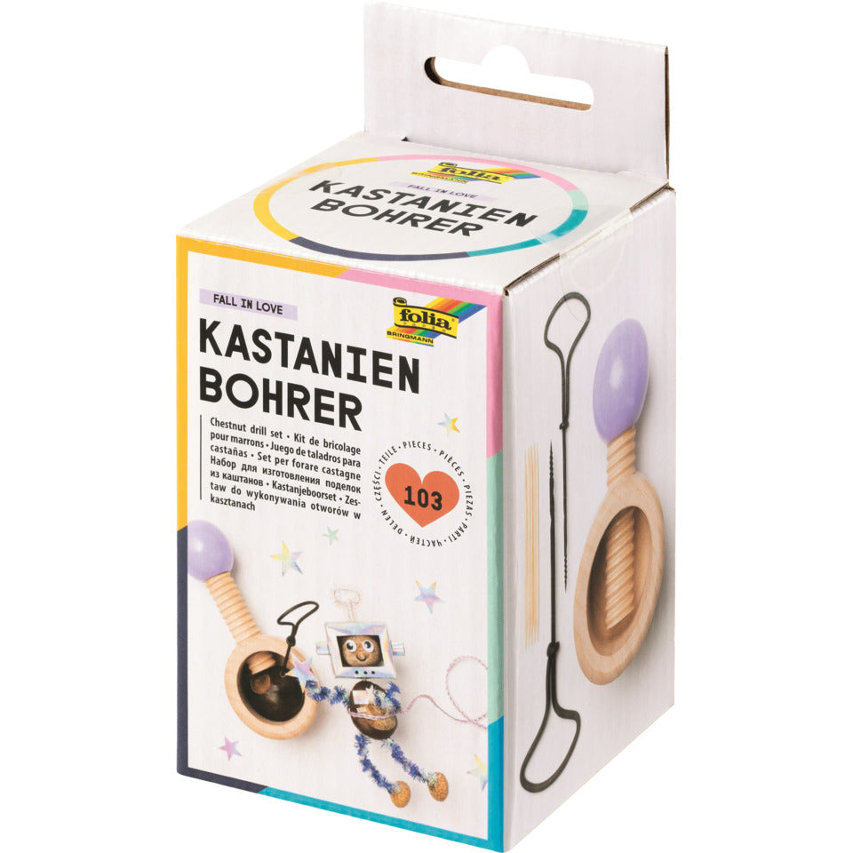 Kastanienbohrer Set, 14 x 7 x 7 cm FOLIA 23007 FOLIA 23007 14x7x7cm