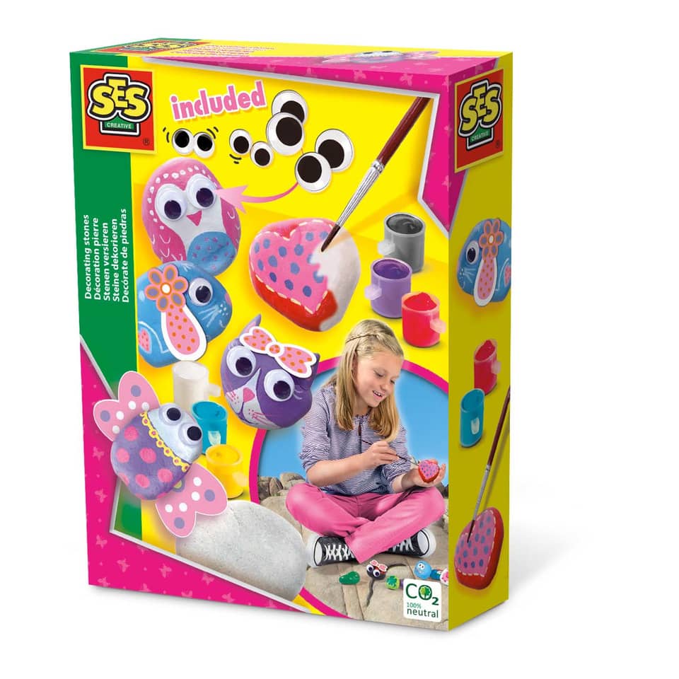 Bastelset Steine bemalen Girly SES CREATIVE 14843