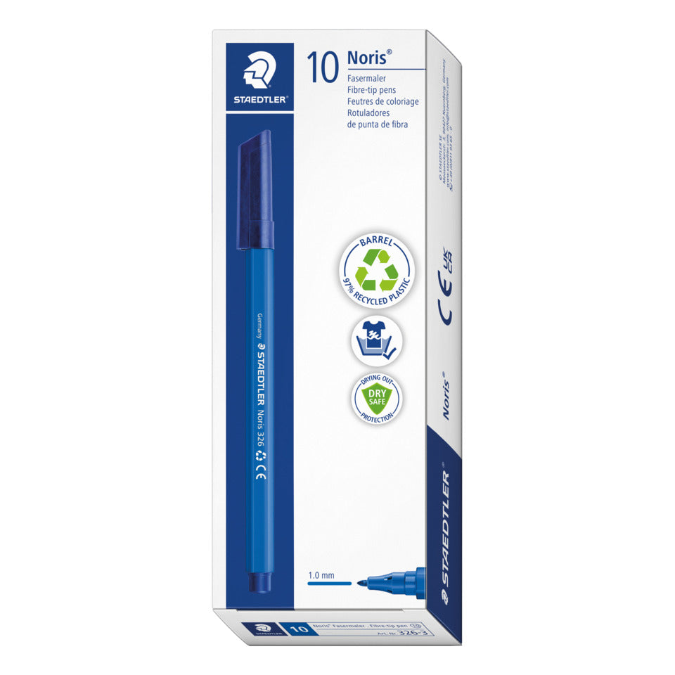 Fasermaler Noris®, 1mm, blau STAEDTLER 326-3