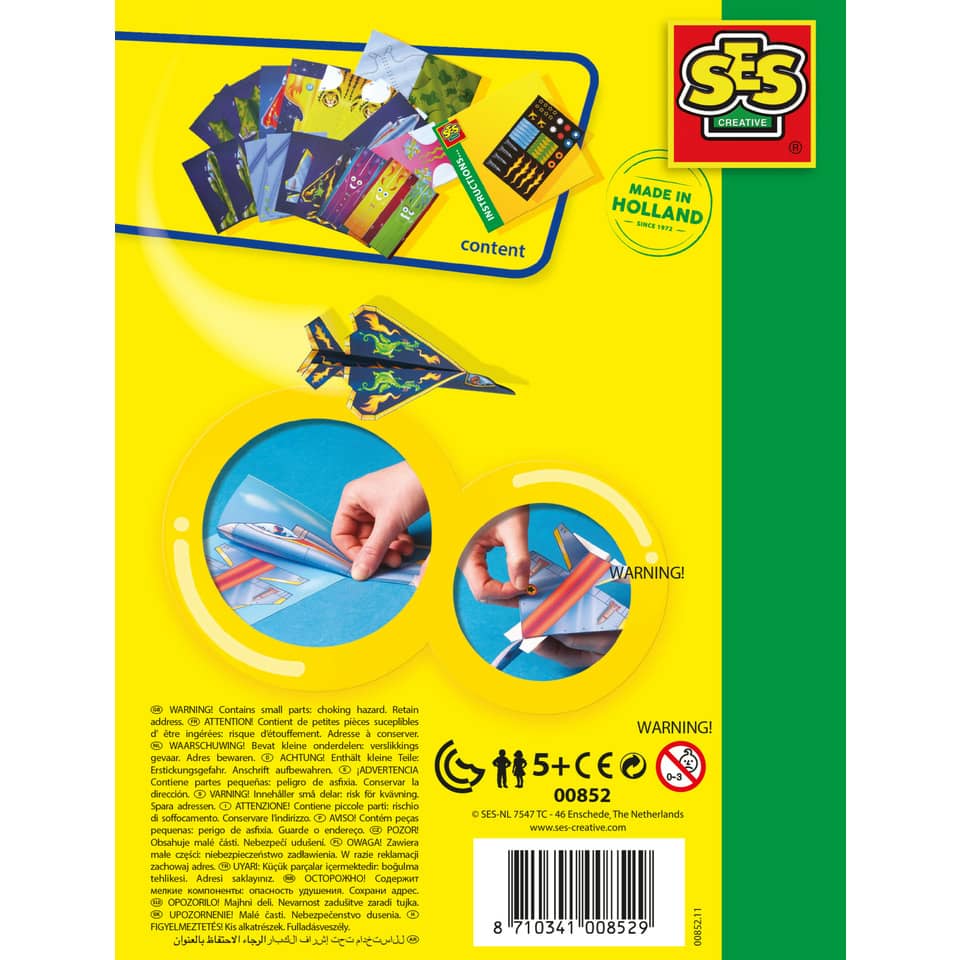 Bastelset Papierflugzeuge falten SES CREATIVE 00852