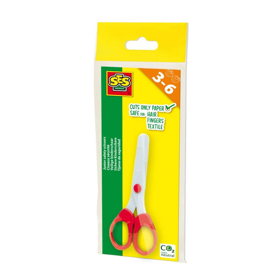 Kinderschere -rund, rot SES CREATIVE 00833