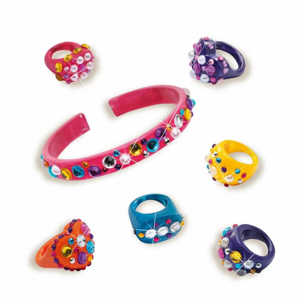 Bastelset Diamanzo Ringe+Armbänder SES CREATIVE 14706