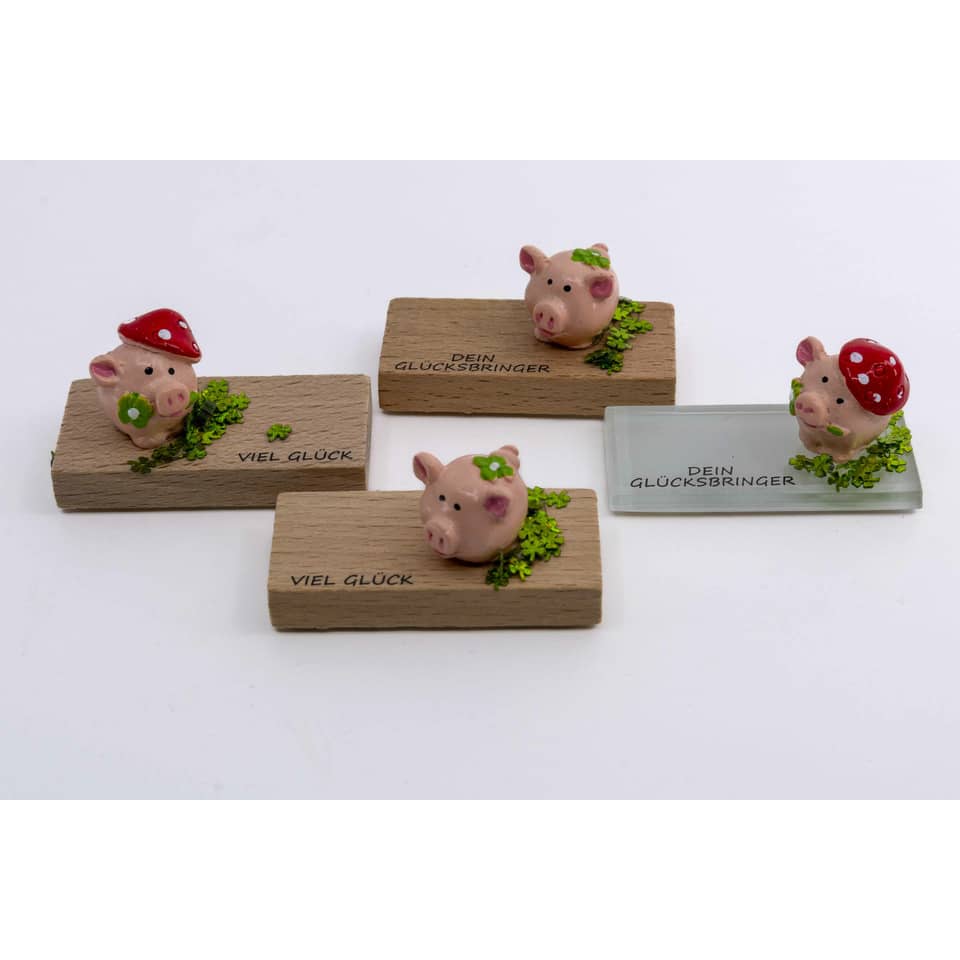 Glücksbringer Schwein, sortiert  0346 0346 auf Kachel