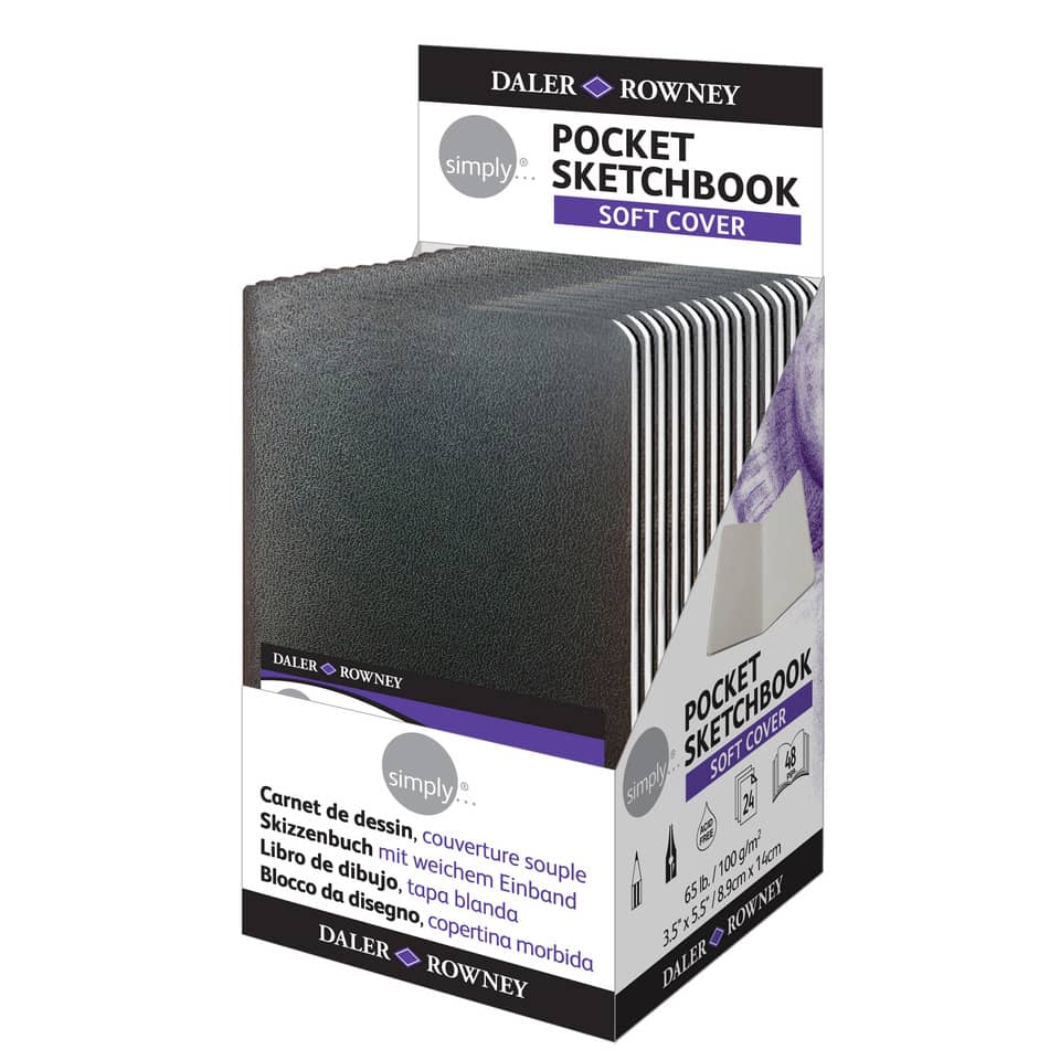 Skizzenbuch Pocket, A6, 100g/m², 48 Seiten, Softcover DALER ROWNEY D482150355 DALER-ROWNEY D482150355