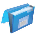 Fächertasche, 13-teilig, transluzent blau Q-CONNECT KF02479 Q-CONNECT KF02479 13tlg.