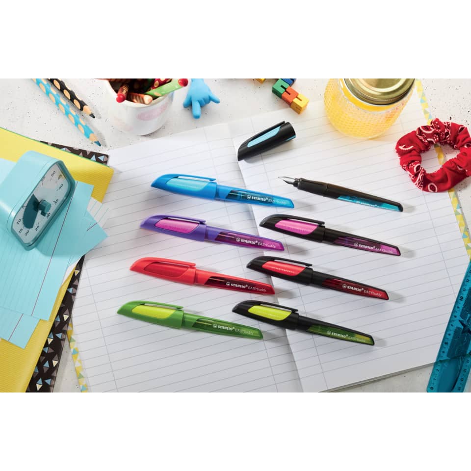 Füllfederhalter EASYbuddy®, Linkshänder, schwarz/limette STABILO 5033/1-41