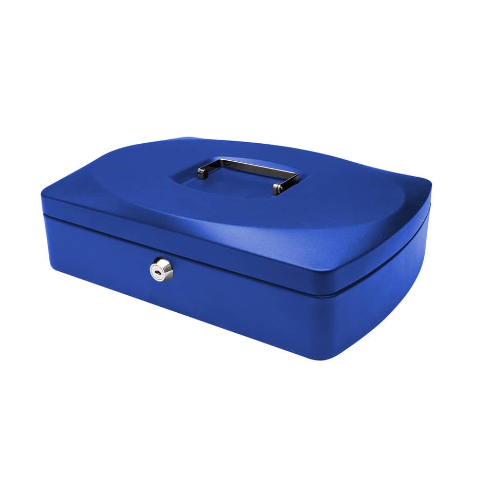 Geldkassette, Gr. 4, blau Q-CONNECT KF02625 Q-CONNECT KF02625/145403X