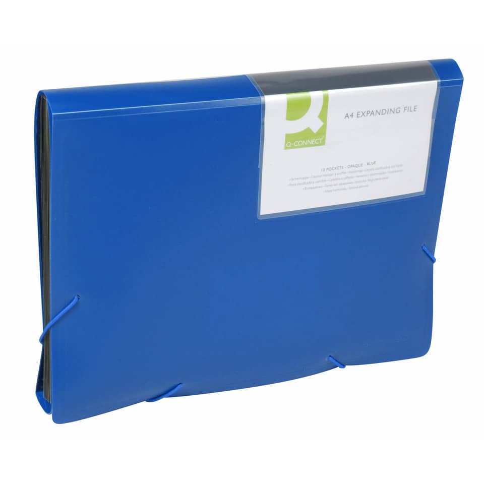 Fächertasche, 13-teilig, blau Q-CONNECT KF01275 Q-CONNECT KF01275 13 teilig