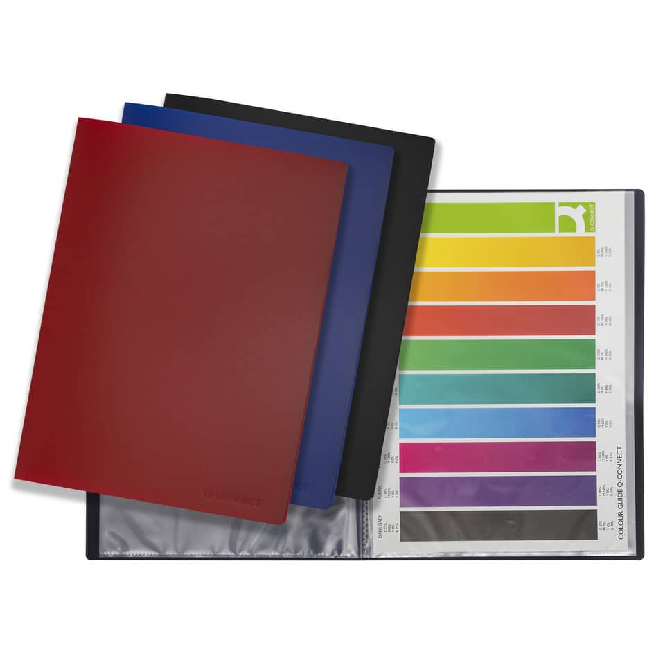 Sichtbuch, A4, 10 Hüllen, schwarz Q-CONNECT KF01248 Q-CONNECT KF01248 10 Hüllen