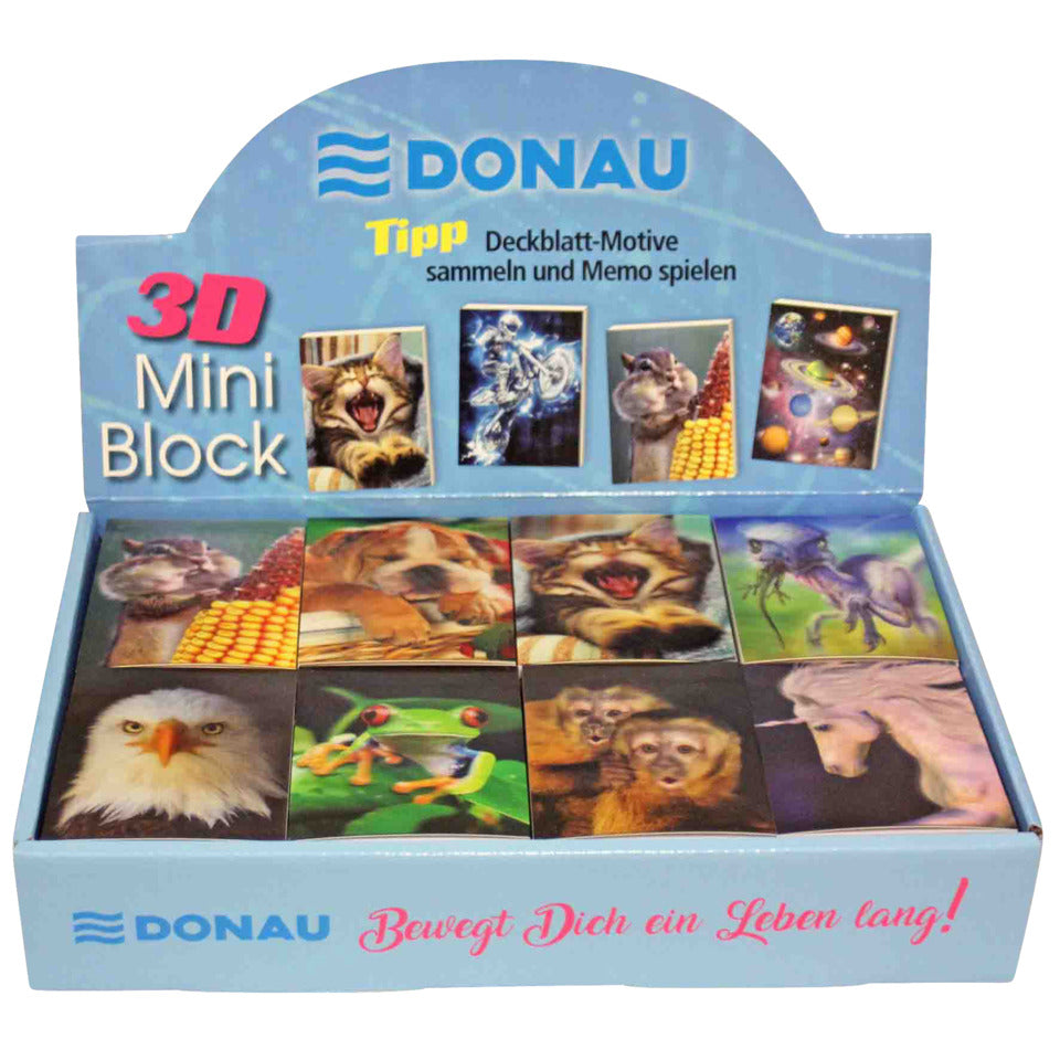 Miniblock Tiermania, 6,4x8,25cm, 70g/m², sortiert DONAU 1310109-99 DONAU 1310109-99 Display