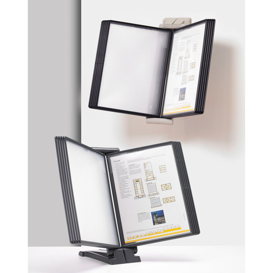 Tischdisplay Quickfind anthrazit/sortiert   10 Tafeln Q-CONNECT KF06008 Q-CONNECT KF06008 10 Tafeln