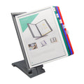Tischdisplay Quickfind anthrazit/sortiert   10 Tafeln Q-CONNECT KF06008 Q-CONNECT KF06008 10 Tafeln