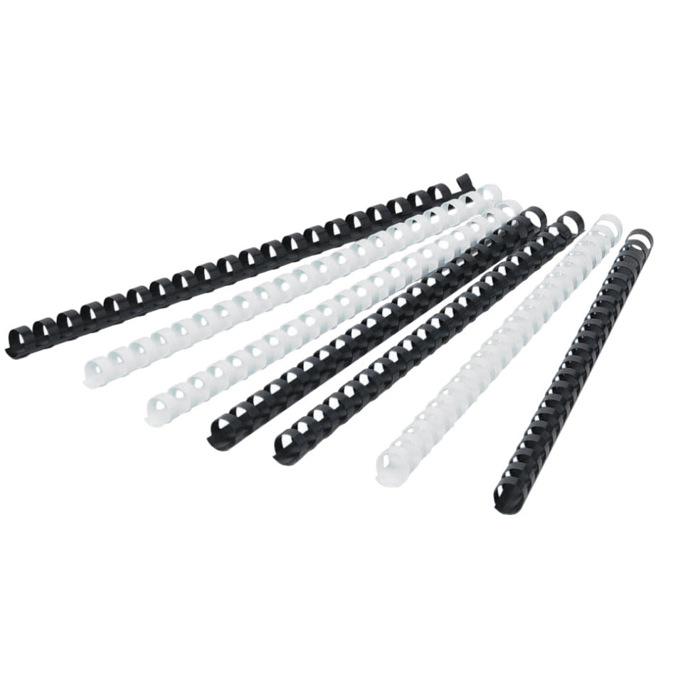 Spiralbinderücken A4 18 mm, 50 Stück, schwarz Q-CONNECT KF32114 Q-CONNECT KF32114 18mm Plastik