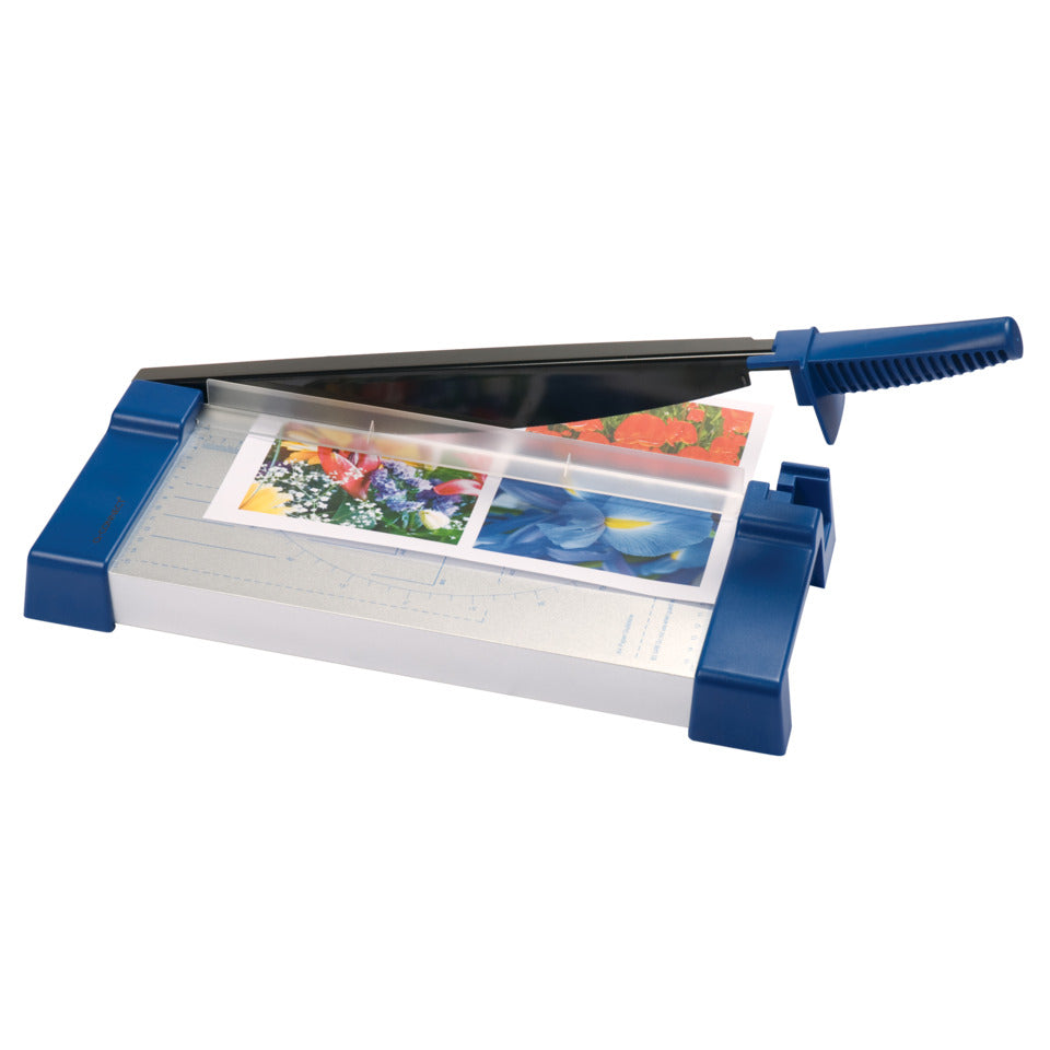 Hebel-Schneidemaschine A4 blau/grau Q-CONNECT KF02241