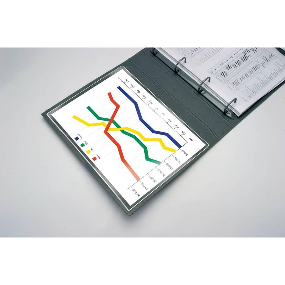 Einstecktasche, A4, selbstklebend, 5 Stück Q-CONNECT KF27053 Q-CONNECT KF27053 A4