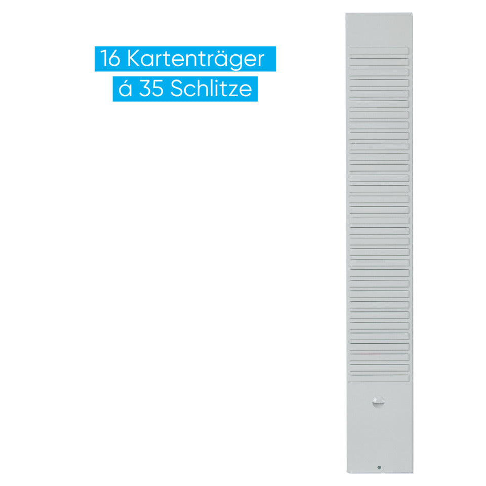 T-Kartentafel, 16 Träger, 35 Schlitze, Kunststoff, für T-Karten Gr. 2, grau   Val-Rex FRANKEN PV1015 FRANKEN PV1015 Val-Rex