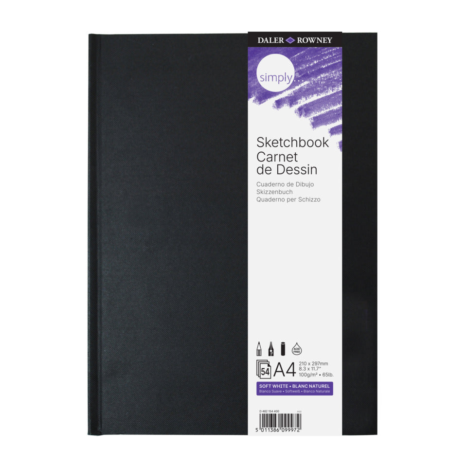 Skizzenbuch, A4, 100g/m², 54 Blatt, geleimt DALER ROWNEY D482154400 DALER-ROWNEY D482154400