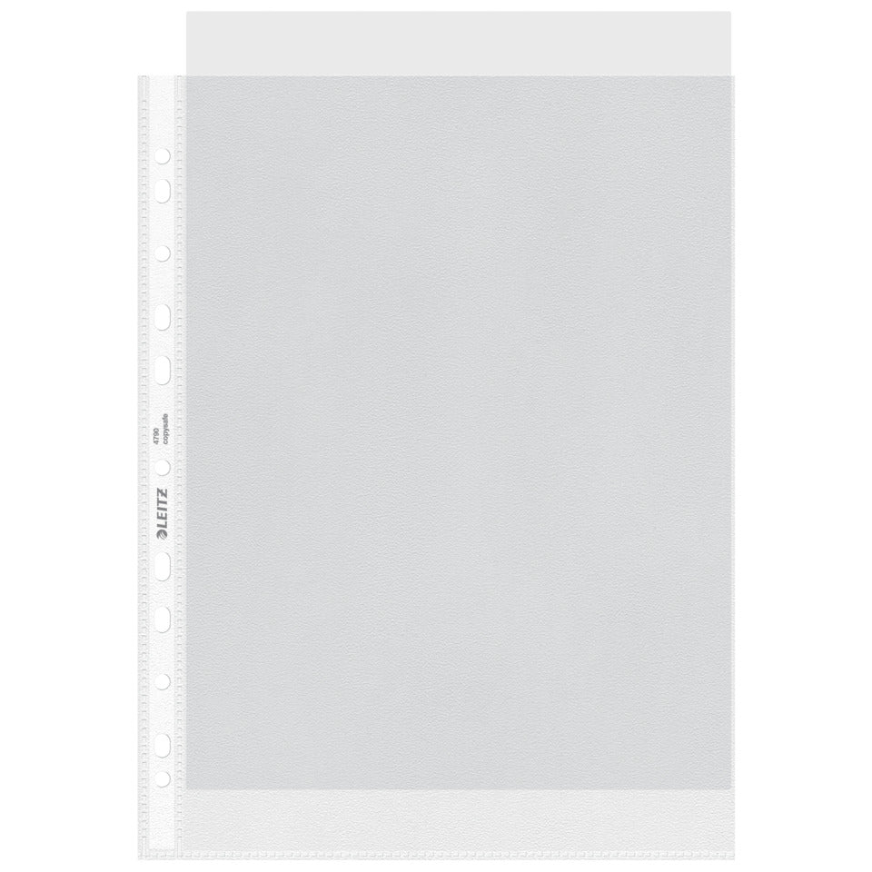 Prospekthülle Standard, A4, PP, genarbt, dokumentenecht, 100 Stück, farblos LEITZ 4790-00-00 LEITZ 4790-00-00 100ST 0,07mm