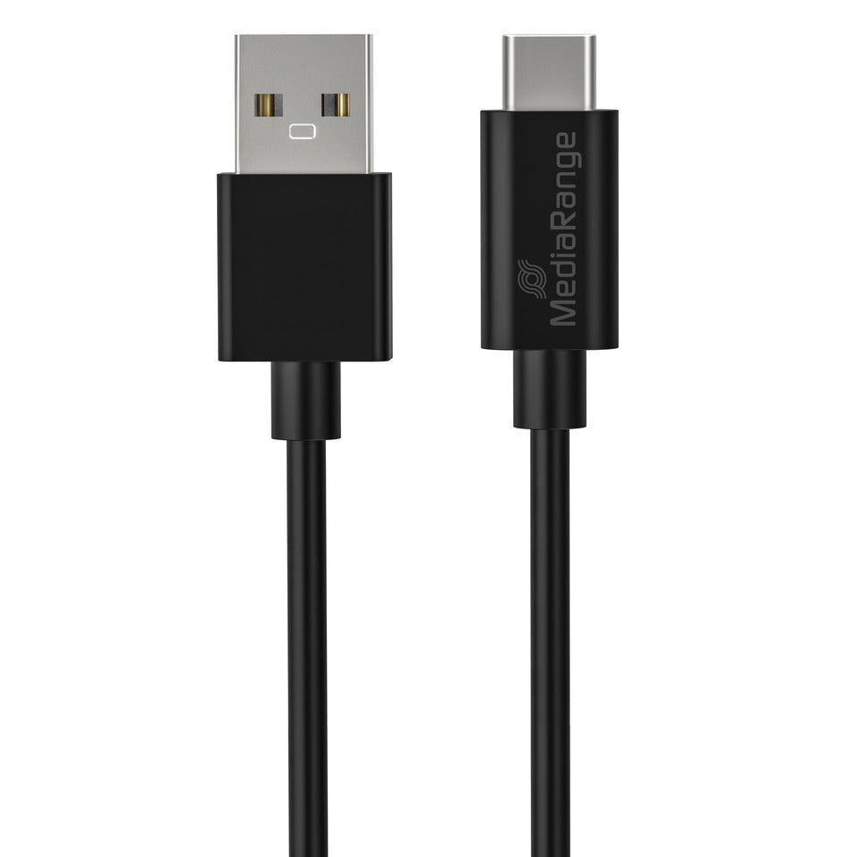 Ladekabel USB 3.0 Typ C schwarz 1,2m MEDIARANGE MRCS160