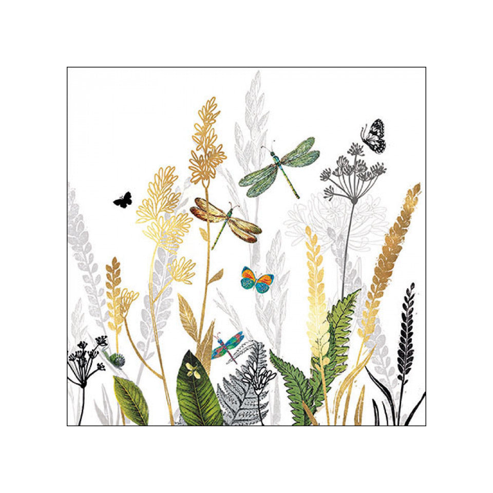 Motivserviette Ornamental flower, 33 x 33 cm, 3-lagig, 20 Stück AMBIENTE 13317470 AMBIENTE 13317470 20ST