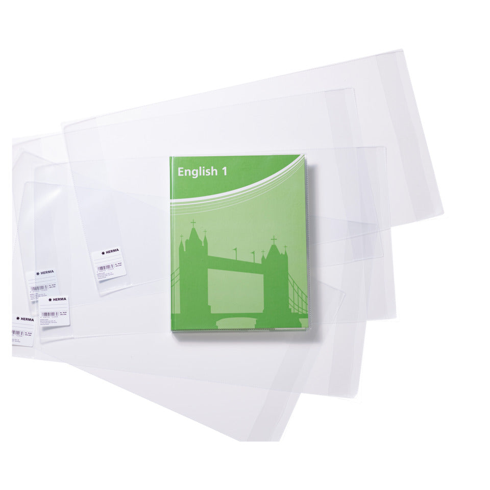 Buchschoner Basic mit Lasche, 260x540mm, transparent HERMA 14260 HERMA 14260 mit Lasche