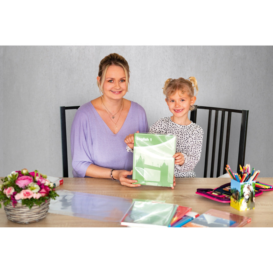 Buchschoner Basic mit Lasche, 270x540mm, transparent HERMA 14270 HERMA 14270 mit Lasche