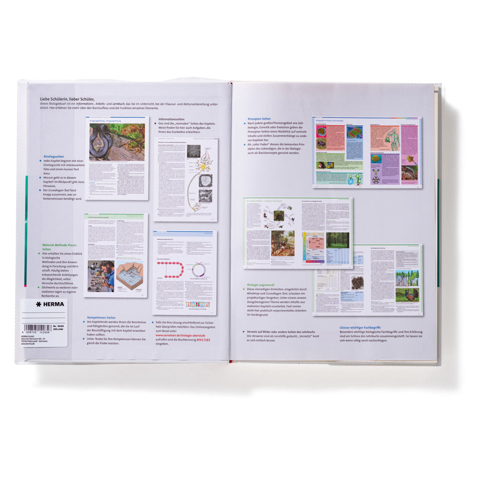 Buchschoner Basic mit Lasche, 260x540mm, transparent HERMA 14260 HERMA 14260 mit Lasche