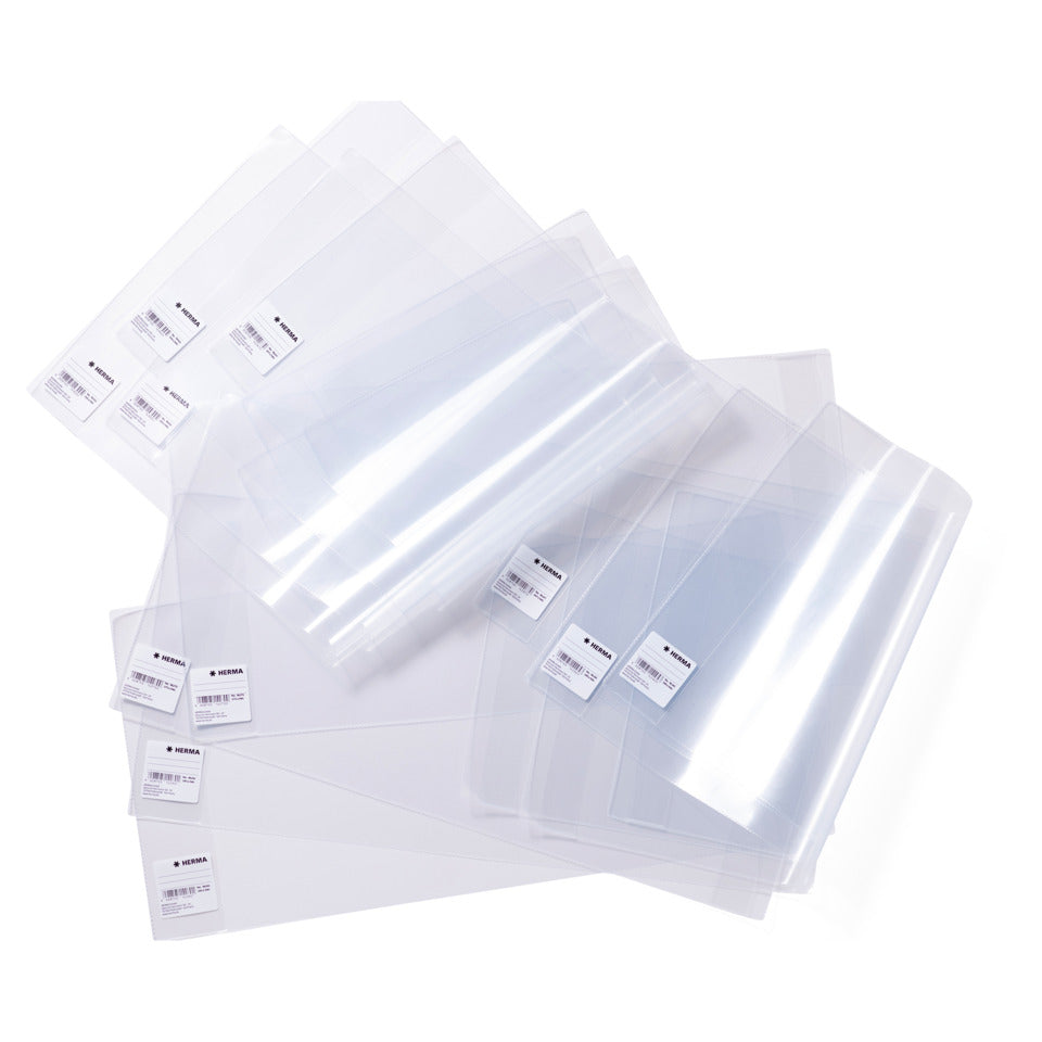 Buchschoner Basic mit Lasche, 260x540mm, transparent HERMA 14260 HERMA 14260 mit Lasche