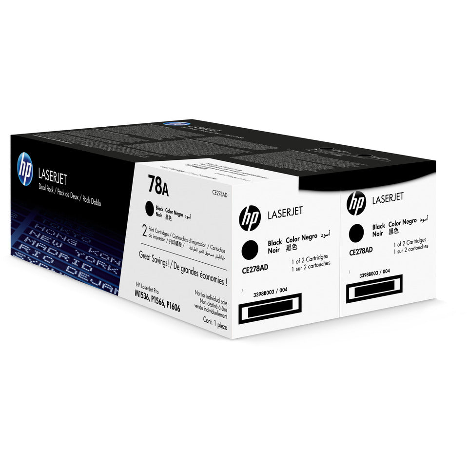 Lasertoner Nr. 78A, 2 x 2.100 Seiten, schwarz HP CE278AD