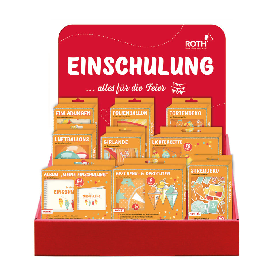 Thekendisplay Einschulung, 57-teilig ROTH 679511 ROTH 679511  57tlg.