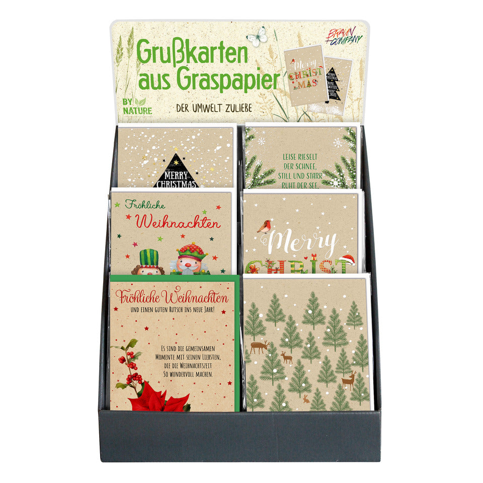 Weihnachtskarte, 36er Box, sortiert BRAUN+COMPANY 5989-24055 BRAUN+COMPANY 5989-24055   Bild