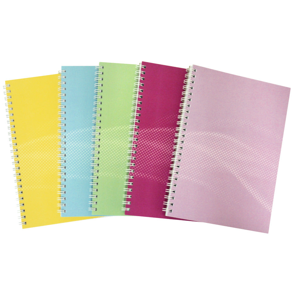 Spiralnotizbuch 80g/m² A 5 A5 80BL Pastell kariert DONAU 1348109-99 DONAU 1348109-99 kariert