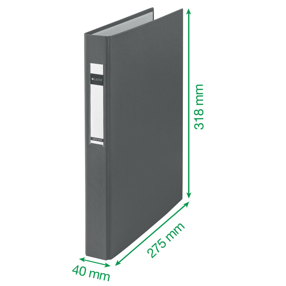 Ringbuch Standard, A4, PP, 2 Ringe, 25 mm, schwarz LEITZ 4210-00-95 LEITZ 4210-00-95  25mm 2Ringe