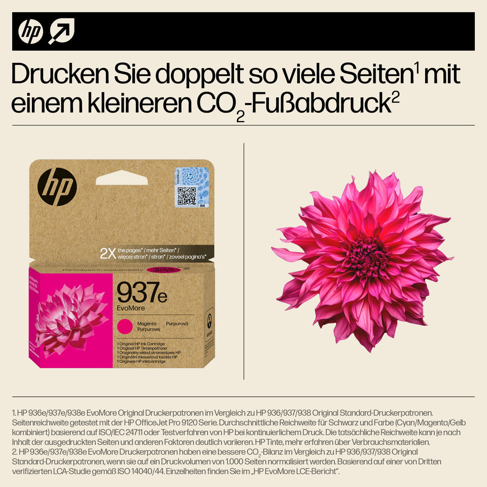 Inkjetpatrone 937e, magenta HP 4S6W7NE