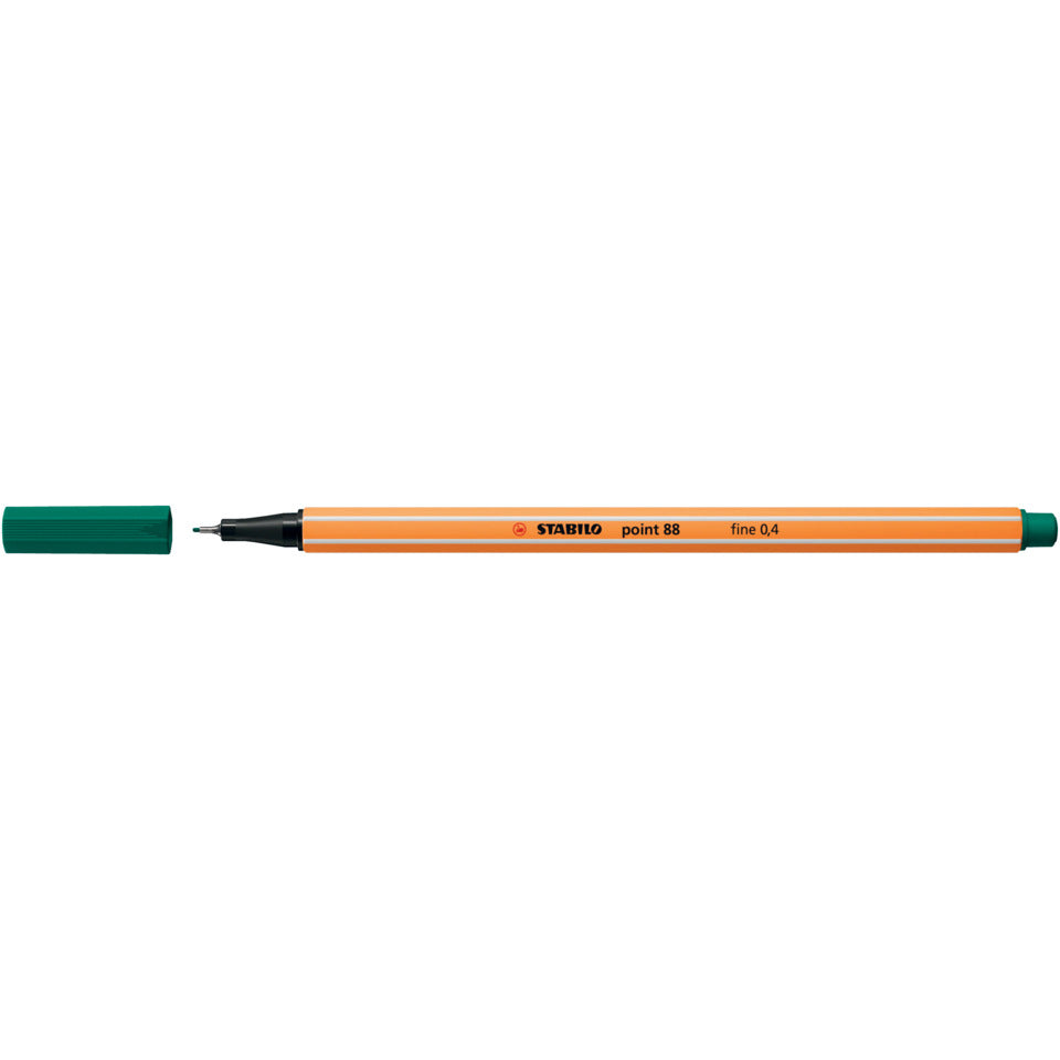 Fineliner point 88®, 0,4 mm, tannengrün STABILO 88/53