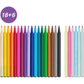 Faserschreiberetui Einhorn, 18+6 Stück, sortiert FABER CASTELL 554221 FABER CASTELL 554221 sortiert