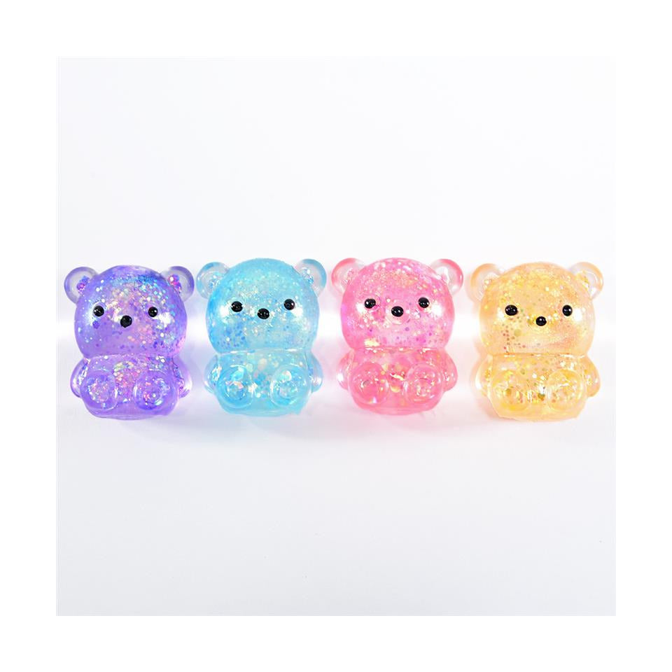 Quetschfigur Bärchen Glitzer, sortiert  RG76469 RG76469 Glitzer