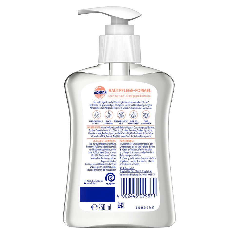 Flüssigseife Aloe Vera, 250 ml SAGROTAN 3279902
