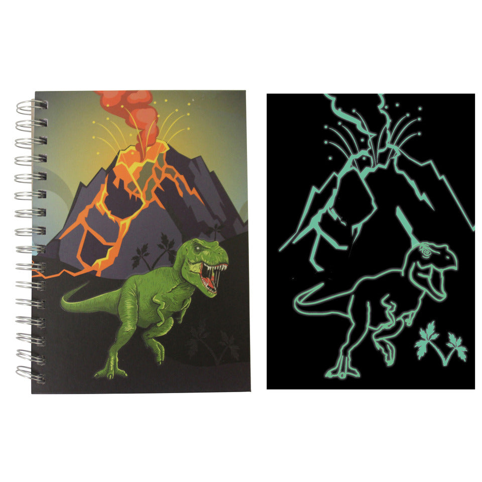 Spiralnotizbuch glow in the dark, A5, 80g/m², 96 Blatt, kariert, sortiert DONAU 1348106-99