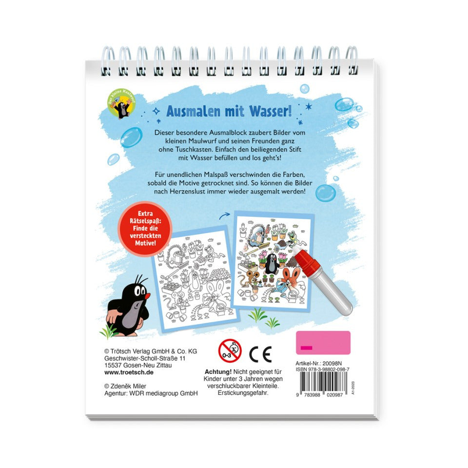 Malbuch Zaubermalspaß kleiner Maulwurf TRÖTSCH 20098N TRÖTSCH 20098N kleiner Maulwurf